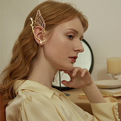 6 шт. 6 стиля серьги-гвоздики из сплава в форме крыльев бабочки&nbsp;EJEW-FI0002-98