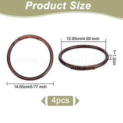 Тканые ручки сумки из ротанга FIND-WH0152-150