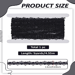 5 ярд кружевной отделки из полиэстера&nbsp;OCOR-LP0001-82