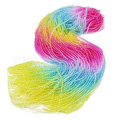 Прозрачный градиент цвета стеклянные бусины пряди&nbsp;GLAA-H021-01C-46