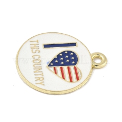 Эмалевые подвески из сплава в честь Дня независимости&nbsp;FIND-M083-05L-G