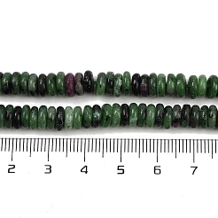 Натуральный рубин в цоизита бусин пряди G-Q159-B25-01