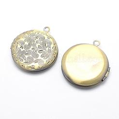Подвески латуни медальон KK-F717-41AB-NR