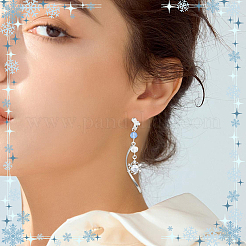 Наборы для самостоятельного изготовления сережек-снежинок&nbsp;DIY-SC0032-83