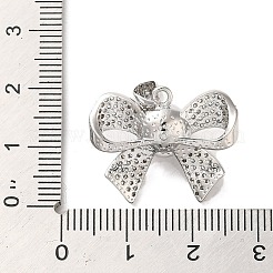 Pendenti in zirconi cubici trasparenti in micro pavè di ottone&nbsp;FIND-Z041-04P