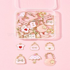 30шт 15 стиля подвески из сплава с эмалью ENAM-FS0003-21