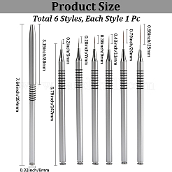 6 шт. Щеточки для ногтей&nbsp;AJEW-WH20054-120