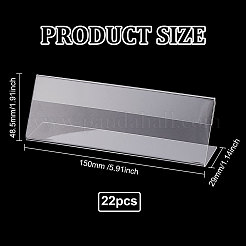 Preisrahmen aus Acryl mit schräger Rückseite&nbsp;ODIS-WH0043-10A