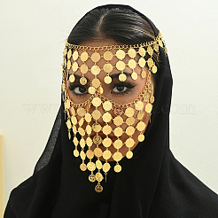 Арабский стиль металлические повязки на голову маска для лица для женщин KC5990