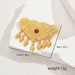 Броши-кисточки из латуни в форме сердца для женщин&nbsp;KH9780