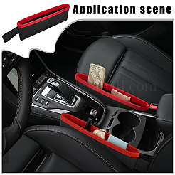 Искусственная кожа с пластиковым контейнером для хранения в зазоре между сиденьями автомобиля&nbsp;CON-WH0095-167A