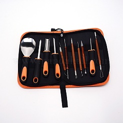 Set di coltelli da intaglio in acciaio e plastica&nbsp;TOOL-SZC0001-05