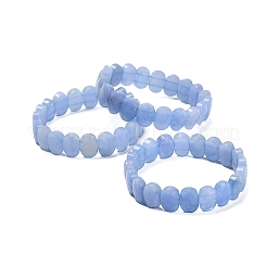 Овальные браслеты из натурального малайзийского нефрита с бусинами G-P589-02A