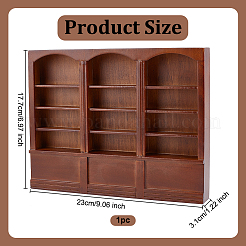 1 Stück Miniatur-Ornamente für Bücherregale aus Holz&nbsp;AJEW-OC0013-61