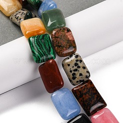 Натуральные и синтетические смешанные каменные бусы пряди G-T047-B14-01