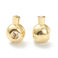 Зажимные бусины из латуни KK-F826-04G