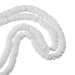 2 hebra de cuentas de concha blanca natural&nbsp;BSHE-TA0001-38