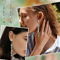 24 шт. 2 цвета фурнитура для сережек-гвоздиков из нержавеющей стали 304&nbsp;STAS-UN0040-82