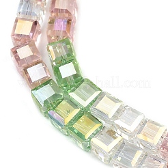 Гальванизируйте прозрачное стекло бисер нитей EGLA-B011-07A-01