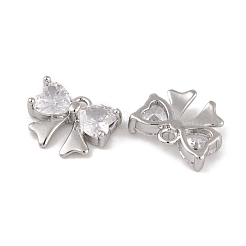 Латунные микропаве прозрачные кубические циркониевые подвески KK-L212-11P