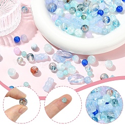 205 г прозрачных стеклянных бусин&nbsp;DGLA-YW0001-57A