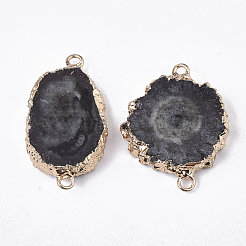 Соединители звеньев агата натурального друзы&nbsp;G-N325-11