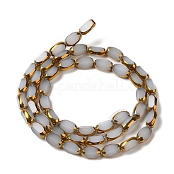 Стеклянные бусины с гальваническим покрытием  EGLA-P061-02B-01