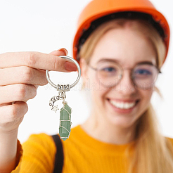 Брелки с подвеской в виде пули из драгоценных камней в проволочной обертке KEYC-AB00075