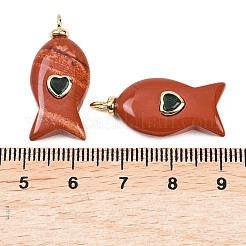 Природные красной яшмы подвески&nbsp;G-Z134-06G-06