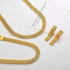 Минималистичные комплекты из железных цепочек с ажурными браслетами&nbsp;TS6133