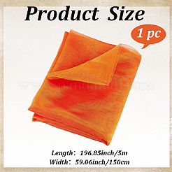 DIYクラフト用ポリエステル生地5m  服飾材料  オレンジ  1500x0.1mm&nbsp;DIY-GF0014-18D
