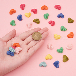 Кабошоны из смолы 40шт 8 цветов&nbsp;RESI-CJ0001-193