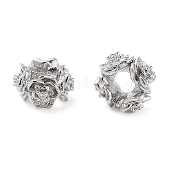 Латунные микропаве из прозрачного кубического циркония KK-U028-27P