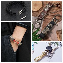 Латунь микропейв прозрачный кубический цирконий d-образное кольцо анкерные застежки-дужки&nbsp;LS-ZIRC-S066-052-NF