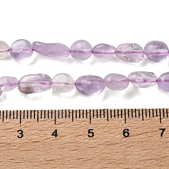 Нити бусин из натурального лавандового аметиста&nbsp;G-C268-A03-6x8mm