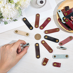 30 шт. двухцветных органайзеров для шнуров из коровьей кожи&nbsp;AJEW-CL0002-34