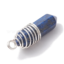 Подвески из медной проволоки из натурального смешанного драгоценного камня PALLOY-JF02675-02