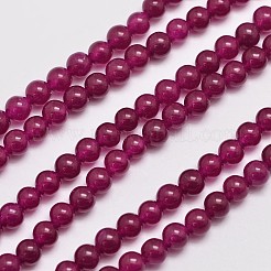 Natürliche und gefärbte Perle Malaysia Jade Stränge&nbsp;G-A146-4mm-A15