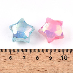 Прозрачные акриловые бусины с УФ-покрытием OACR-I015-38