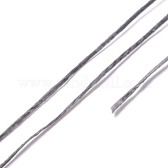 ミシン糸  平らな、頑丈な、強い、境界のある  ナイロンレザー縫合ワックス  グレー  1x0.3mm  約50m /ロール&nbsp;TOOL-WH0017-02A