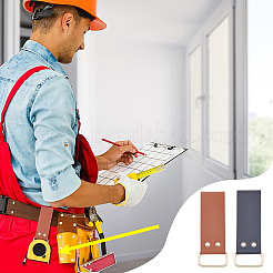 2 шт. 2-х стильный кожаный зажим для сантиметровой ленты для ремня AJEW-GF0007-76