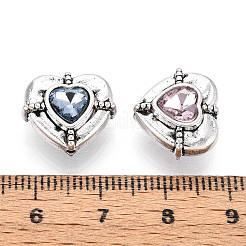 Сплавочные овальные бусины тибетского стиля  TIBE-N013-29AS