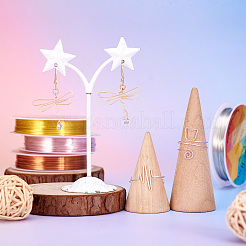 4 рулон двухцветной медной ювелирной проволоки&nbsp;CWIR-TA0001-06