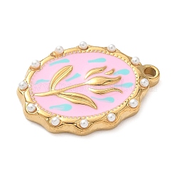 Подвески из нержавеющей стали 304 с эмалью&nbsp;STAS-H483-42G-03