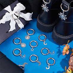 12 шт. 6 стильные подвески для обуви из сплава HJEW-PH02120