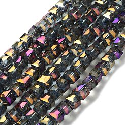 Гальванические стеклянные бусины&nbsp;EGLA-R064-6mm-08