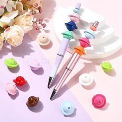 アクリルビーズ  惑星  ミックスカラー  22.5x15.5mm  穴：2.8mm&nbsp;MACR-CJZ0001-04