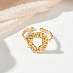 Offene Manschettenringe aus Edelstahl 304 für Damen&nbsp;RJEW-L341-04B-G