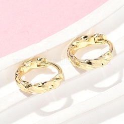 Латунные серьги-кольца EJEW-Z102-39G