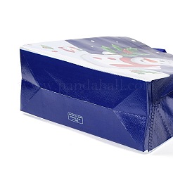 Sacs imperméables non tissés laminés sur le thème de noël&nbsp;ABAG-B005-01B-02